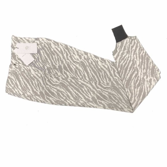 NEW $595 BOGNER ELAINE SKI PANTS! 4 or 6 Long  CREME & GRAY ZEBRA PRINT  TRETCH - Picture 2 of 4